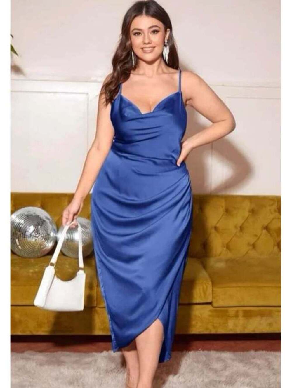 SHEIN blue plus size dress